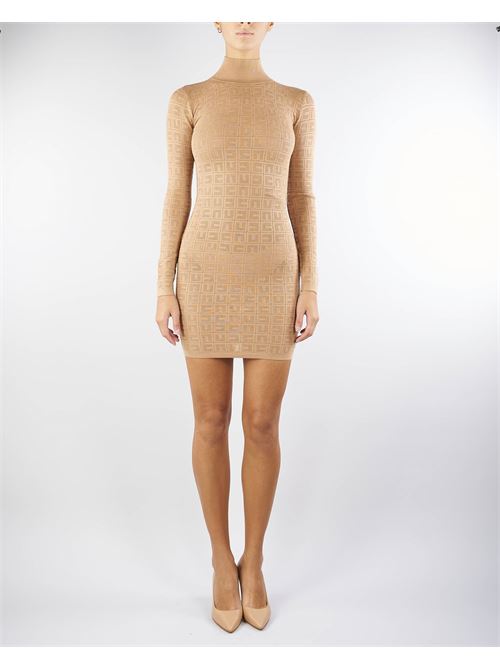 Viscose mini dress with mesh logo Elisabetta Franchi ELISABETTA FRANCHI | abito | AM04B46E2032